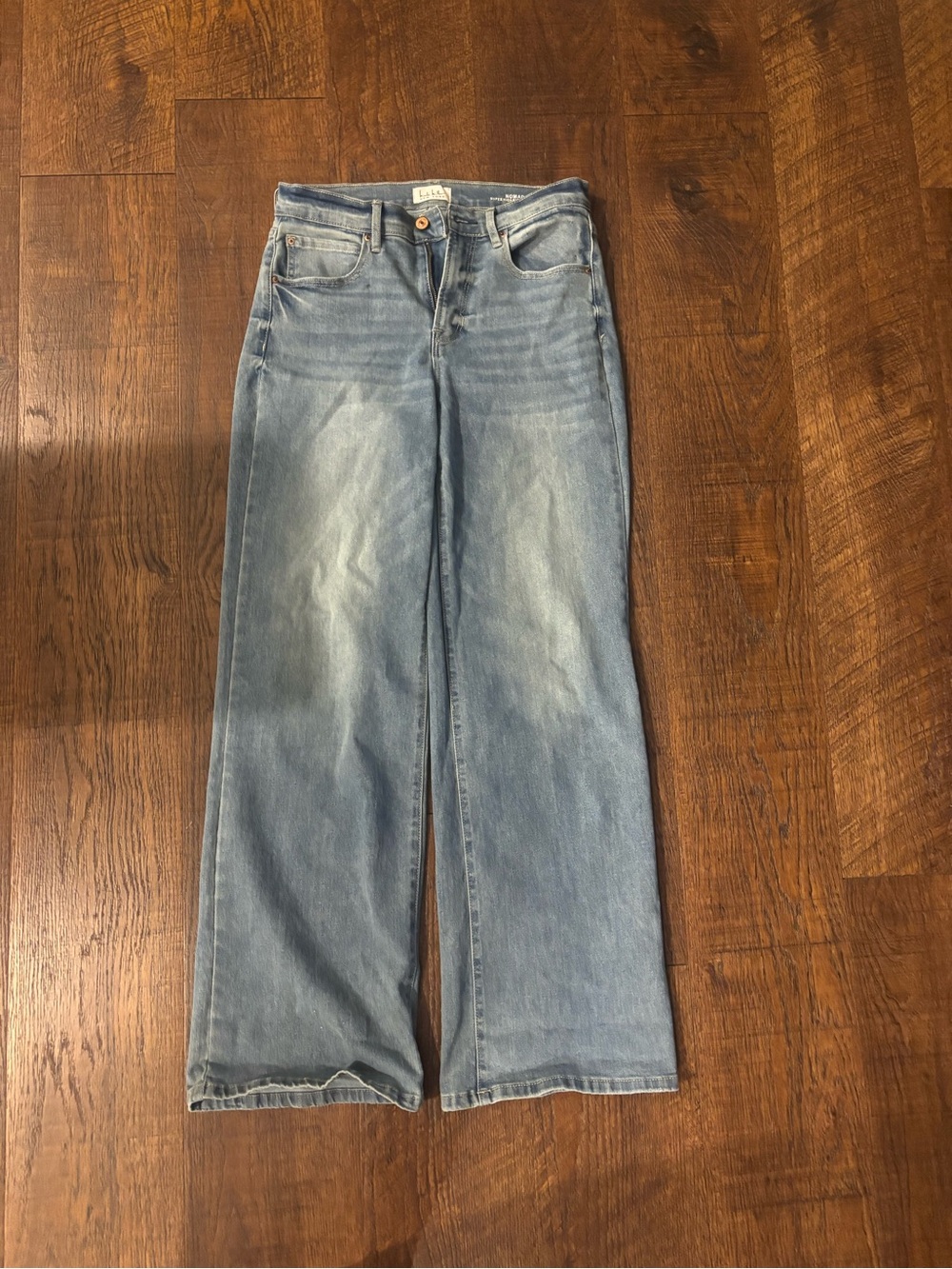 Nicole Miller Light Blue Wide-Leg Jeans